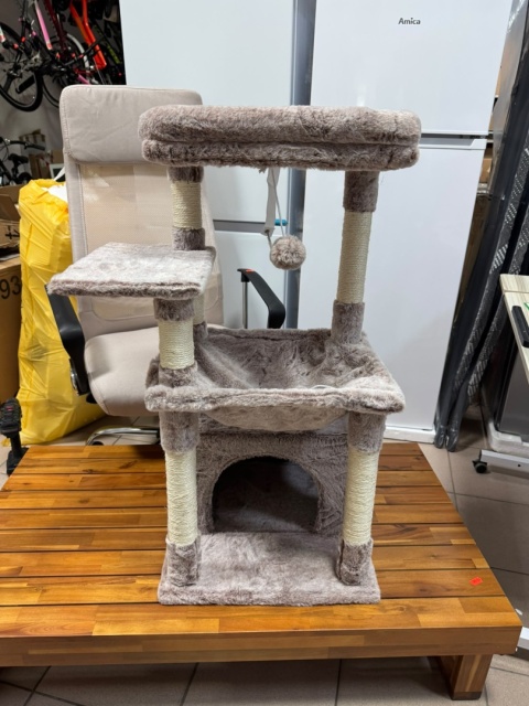 Cat Haven Deluxe – Kompaktowe Drzewko / Drapak dla Kota (80 x 40 x 40 cm) – Przestronna Platforma (40 x 30 cm)
