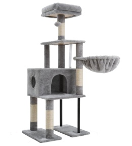 Cat Tower Loft Steel XL – Wzmocniony Drapak / Wieża dla Kota (50 x 40 x 125 cm) – Stalowa Konstrukcja Podstawy