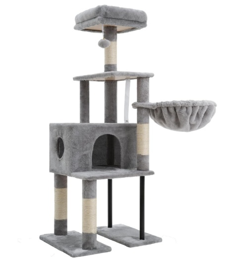 Cat Tower Loft Steel XL – Wzmocniony Drapak / Wieża dla Kota (50 x 40 x 125 cm) – Stalowa Konstrukcja Podstawy