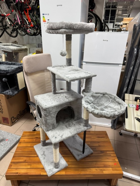 Cat Tower Loft Steel XL – Wzmocniony Drapak / Wieża dla Kota (50 x 40 x 125 cm) – Stalowa Konstrukcja Podstawy