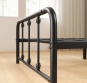 Zinus® Florence – Metalowa Rama Łóżka w Stylu Vintage (90 x 200 cm) – Wysokość 35 cm Pod Łóżkie