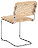 Beliani® Cordova – Zestaw 2 Krzeseł Wspornikowych (47 x 62 x 80 cm) – Plecionka Wiedeńska, Naturalny Rattan i Drewno Bukowe