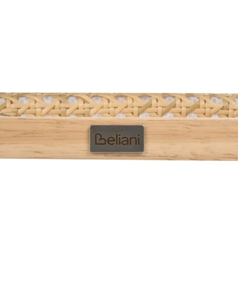 Beliani® Cordova – Zestaw 2 Krzeseł Wspornikowych (47 x 62 x 80 cm) – Plecionka Wiedeńska, Naturalny Rattan i Drewno Bukowe