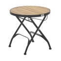 Beliani® Lascari – Zestaw Mebli Ogrodowych Bistro (Stolik Okrągły 45 cm + 2 Składane Krzesła)