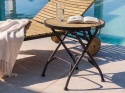 Beliani® Lascari – Zestaw Mebli Ogrodowych Bistro (Stolik Okrągły 45 cm + 2 Składane Krzesła)