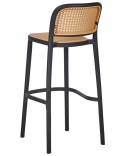 Beliani® Plose – Zestaw 4 Hokerów / Krzeseł Barowych (40 x 46 x 102 cm) – Trwałe Tworzywo Odporne na Promienie UV