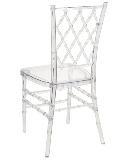 Beliani® Clarion – Zestaw 2 Przezroczystych Krzeseł Jadalnianych (39 x 40 x 92 cm) – Trwały Poliwęglan, Wysoki Połysk