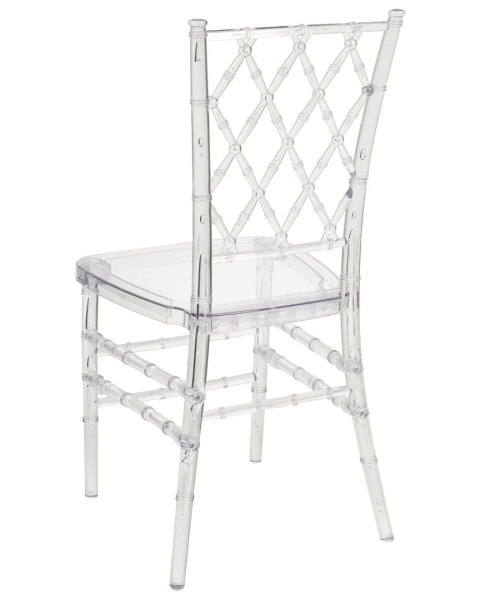 Beliani® Clarion – Zestaw 2 Przezroczystych Krzeseł Jadalnianych (39 x 40 x 92 cm) – Trwały Poliwęglan, Wysoki Połysk