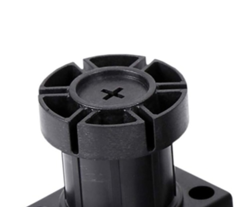 Regulowane Nóżki Meblowe do Szafek Kuchennych (Wysokość 10 cm / Zakres 90–130 mm) – Komplet 4 Sztuki