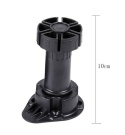 Regulowane Nóżki Meblowe do Szafek Kuchennych (Wysokość 10 cm / Zakres 90–130 mm) – Komplet 4 Sztuki