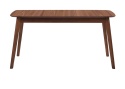 Stół Rozkładany do Jadalni MADOX 120-150 cm, Fornir Orzechowy, Styl Mid-Century