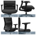 Topstar® Sitness Airwork – Profesjonalny Fotel Biurowy / Ergonomiczne Krzesło Obrotowe – Oddychająca Siatka,