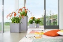 Lechuza® Canto Stone 40 High – Kolumnowa Donica z Opatentowanym Systemem Samonawadniania (40 x 40 x 76 cm)