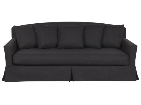 Beliani® GILJA – Klasyczna Sofa 3-Osobowa z Zdejmowanym Pokrowcem (212 x 107 x 89 cm) – Rama z Litego Drewna, Sprężyny Faliste