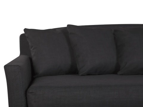 Beliani® GILJA – Klasyczna Sofa 3-Osobowa z Zdejmowanym Pokrowcem (212 x 107 x 89 cm) – Rama z Litego Drewna, Sprężyny Faliste