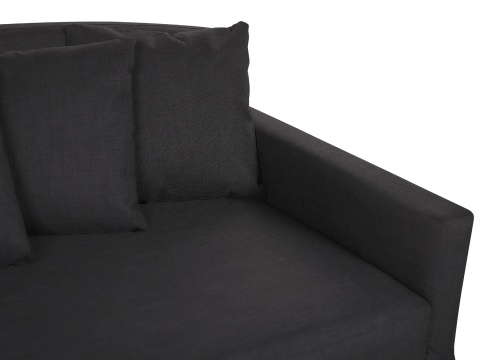Beliani® GILJA – Klasyczna Sofa 3-Osobowa z Zdejmowanym Pokrowcem (212 x 107 x 89 cm) – Rama z Litego Drewna, Sprężyny Faliste