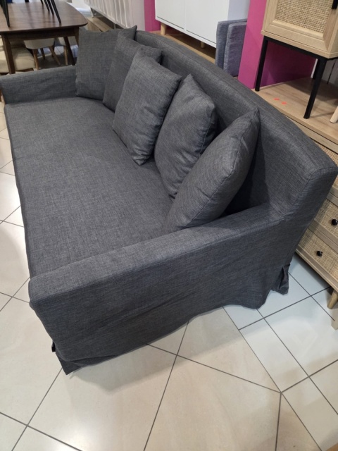 Beliani® GILJA – Klasyczna Sofa 3-Osobowa z Zdejmowanym Pokrowcem (212 x 107 x 89 cm) – Rama z Litego Drewna, Sprężyny Faliste