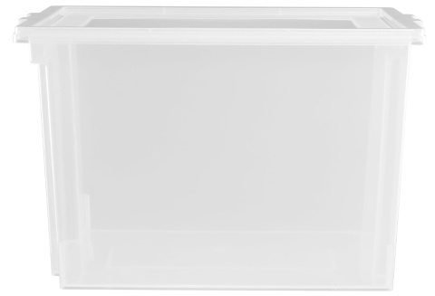 Iris Ohyama® Versatile Storage – Zestaw 6 Przezroczystych Pudełek / Pojemników do Przechowywania z Pokrywkami na Klips