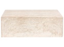 Beliani® Nobres – Prostokątny Stolik Kawowy (90 x 66 x 30 cm) – Efekt Trawertynu (Water Transfer Print)