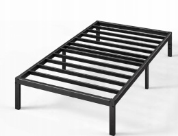 Zinus® Van – Metalowa Rama / Łóżko Platformowe (100 x 200 cm) – Wysokość 41 cm (36 cm Pod Łóżkiem)