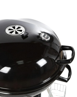 Marapi BELIANI – Grill Węglowy z Dwupoziomowym Rusztem (59 x 58 x 92 cm) – Pokrywa z Termometrem i Regulacją Wentylacji