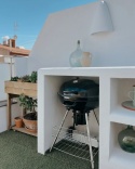 Marapi BELIANI – Grill Węglowy z Dwupoziomowym Rusztem (59 x 58 x 92 cm) – Pokrywa z Termometrem i Regulacją Wentylacji
