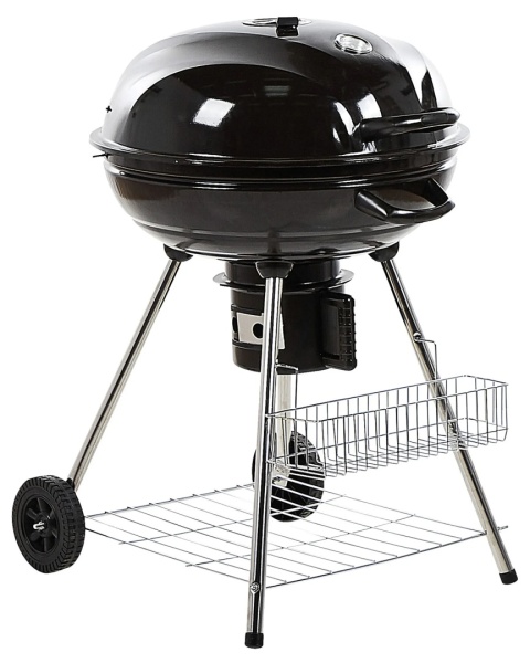 Marapi BELIANI – Grill Węglowy z Dwupoziomowym Rusztem (59 x 58 x 92 cm) – Pokrywa z Termometrem i Regulacją Wentylacji
