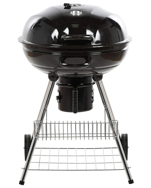 Marapi BELIANI – Grill Węglowy z Dwupoziomowym Rusztem (59 x 58 x 92 cm) – Pokrywa z Termometrem i Regulacją Wentylacji