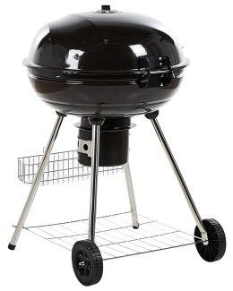 Marapi BELIANI – Grill Węglowy z Dwupoziomowym Rusztem (59 x 58 x 92 cm) – Pokrywa z Termometrem i Regulacją Wentylacji