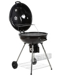 Marapi BELIANI – Grill Węglowy z Dwupoziomowym Rusztem (59 x 58 x 92 cm) – Pokrywa z Termometrem i Regulacją Wentylacji