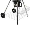 Marapi BELIANI – Grill Węglowy z Dwupoziomowym Rusztem (59 x 58 x 92 cm) – Pokrywa z Termometrem i Regulacją Wentylacji