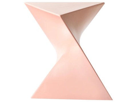 Beliani® Pecos – Trójkątny Stolik Pomocniczy / Akcentowy (40 x 40 x 44 cm) – Geometryczne Tworzywo Syntetyczne
