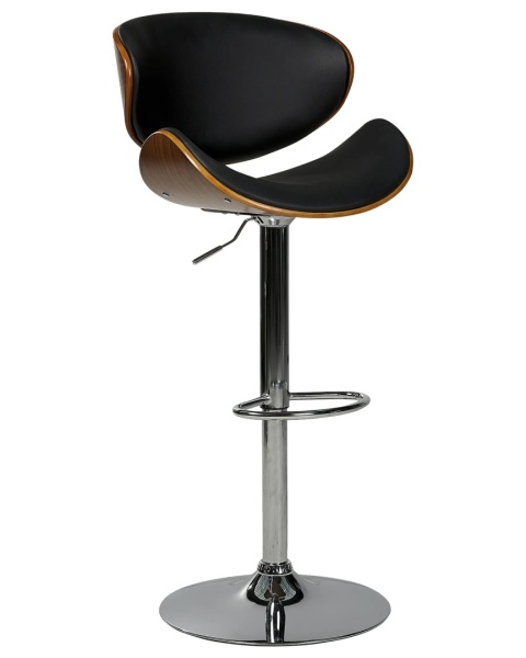 Beliani® Rotterdam – Obrotowy Hoker / Krzesło Barowe z Regulacją Wysokości (52 x 45 x 93-115 cm)