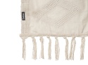Beliani® Chack – Duży Koc / Narzuta Bawełniana z Frędzlami (190 x 190 cm) – Styl Boho, Tuftowany Wzór Geometryczny