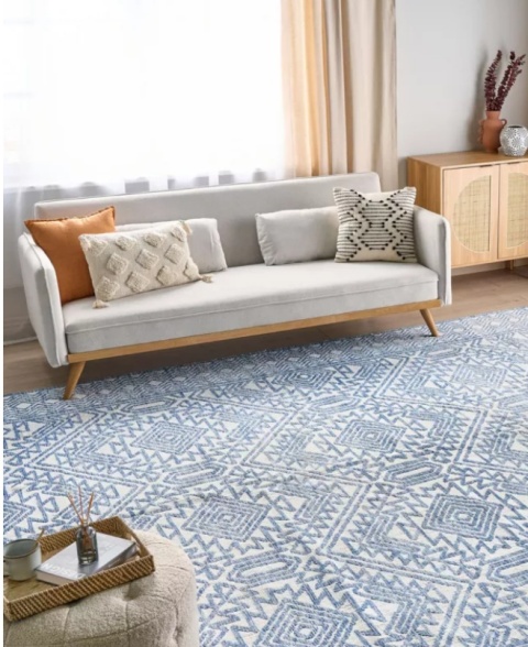 Beliani® Kawas – Duży Nowoczesny Dywan Geometryczny (300 x 400 cm) – Wzór w Paski, Wysokość Runa 15 mm