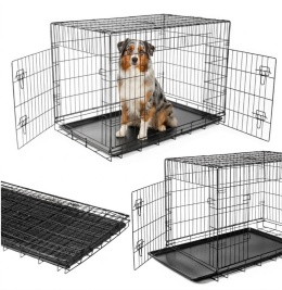 Smart Kennel Pro XL – Składana Metalowa Klatka Kennelowa / Transporter dla Psa i Kota