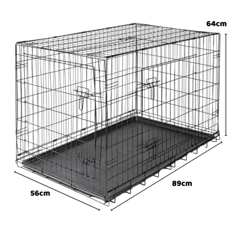 Smart Kennel Pro XL – Składana Metalowa Klatka Kennelowa / Transporter dla Psa i Kota