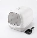 Smart Cat Pro KK01 – Duża Składana Zamknięta Kuweta dla Kota z Filtrem Zapachowym i Łopatką (50 x 35 x 34 cm)