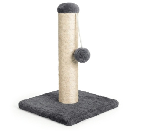 Smart Scratch Mini – Kompaktowy Drapak Słupek dla Kociąt i Kotów z Piłeczką (26 x 26 x 34 cm)