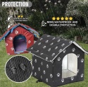 Smart Shelter Pro L – Całoroczny Wodoodporny i Ocieplany Domek / Budka dla Kota na Zewnątrz (45 x 43 x 40 cm)
