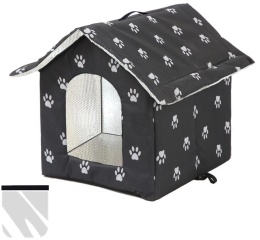 Smart Shelter Pro L – Całoroczny Wodoodporny i Ocieplany Domek / Budka dla Kota na Zewnątrz (45 x 43 x 40 cm)
