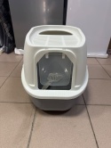 Smart Cat Pro– Duża Składana Zamknięta Kuweta dla Kota z Wyjściem Górnym i Kratką Filtrującą (60 x 41 x 41 cm)