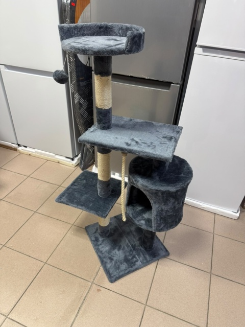 Wielopoziomowy Drapak dla Kota – 5-Poziomowe Centrum Zabawy i Relaksu (117 x 66 x 56 cm)