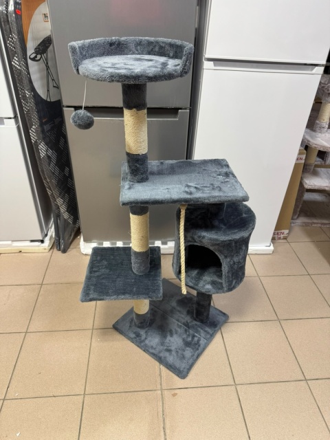 Wielopoziomowy Drapak dla Kota – 5-Poziomowe Centrum Zabawy i Relaksu (117 x 66 x 56 cm)