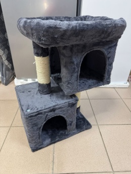 Kompaktowy Drapak dla Kota i Kociąt z 2 Budkami i Platformą (40 x 30 x 67 cm)