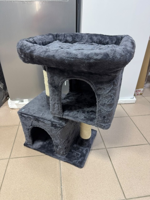 Kompaktowy Drapak dla Kota i Kociąt z 2 Budkami i Platformą (40 x 30 x 67 cm)