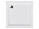 Beliani® Ampay – Kwadratowy Brodzik Prysznicowy z Syfonem i Korkiem Klik-Klak (80 x 80 x 5 cm)