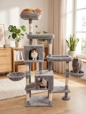 Smart Cat® Pro XL – Wysoki Wielopoziomowy Drapak dla Dużych Kotów z Obrotowym Modułem (55 x 40 x 185 cm)
