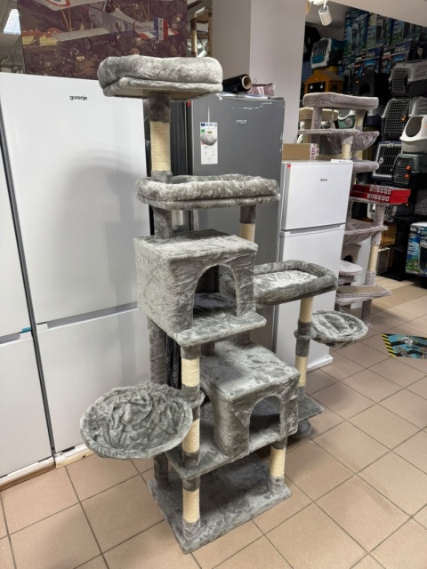 Smart Cat® Pro XL – Wysoki Wielopoziomowy Drapak dla Dużych Kotów z Obrotowym Modułem (55 x 40 x 185 cm)