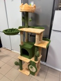Smart Cat® Cactus Oasis – Designowy Wysoki Drapak dla Kota Stylizowany na Kaktus (49 x 41 x 160 cm)